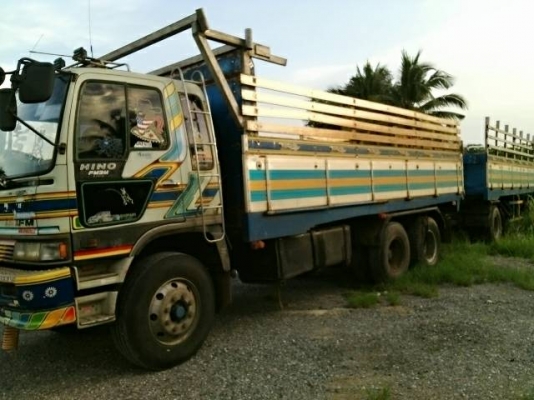 ขายรถสิบล้อดั้มแม่+ลูกHINO 3M เครื่อง P 11เกียร์อิตั้น 2เพลาปี 39ลูก2คานเอกสารพร้อมโอนรถสวยพร้อมใช้ราคา1,100,000 090-772-3710 090-772-3708