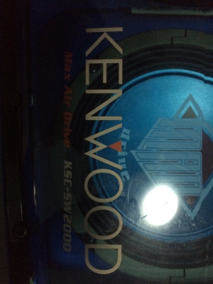 KENWOOD KSC-SW2000 200W ดอกซับ8นิ้ว 2ดอก วอยคู่ เพาเวอร์ในตัว มีไฟ black light เบสหนักแน่น สภาพสวย มือ2 ญี่ปุ่น