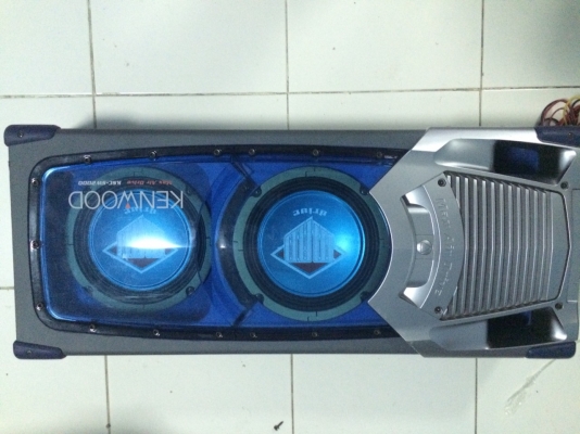 KENWOOD KSC-SW2000 200W ดอกซับ8นิ้ว 2ดอก วอยคู่ เพาเวอร์ในตัว มีไฟ black light เบสหนักแน่น สภาพสวย มือ2 ญี่ปุ่น