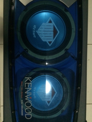 KENWOOD KSC-SW2000 200W ดอกซับ8นิ้ว 2ดอก วอยคู่ เพาเวอร์ในตัว มีไฟ black light เบสหนักแน่น สภาพสวย มือ2 ญี่ปุ่น