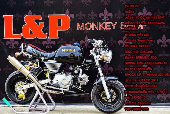 รถต้นแบบ MSX มังกี้ กอลิล่า แต่ง มี100 แบบให้เลือก