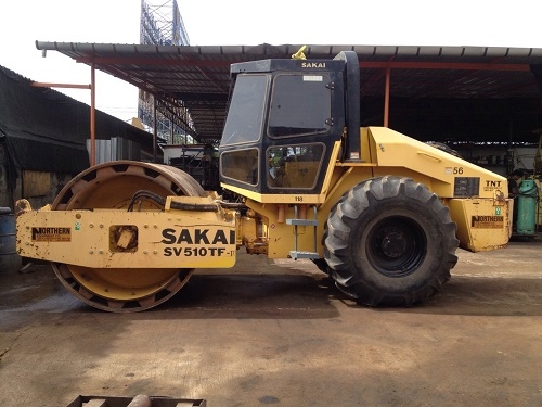 รถบด 10 ตัน Sakai SV510TF  (2 เปลือก) ล้อเรียบหุ้มหนาม สภาพเยี่ยม ชม.ต่ำ รถนอกแท้ๆ  ยังไม่ผ่านการใช้งานในไทย 100\%