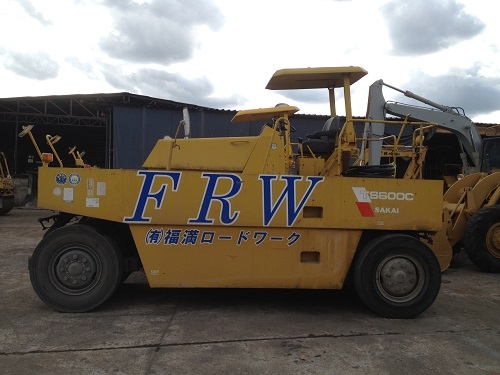 รถบด 9 ล้อยาง Sakai TS600 มาใหม่ เกียร์ออโต้ รถเก่านอก นำเข้าจากญี่ปุ่น สภาพเดิมๆ