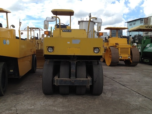 รถบด 9 ล้อยาง Sakai TS600 มาใหม่ เกียร์ออโต้ รถเก่านอก นำเข้าจากญี่ปุ่น สภาพเดิมๆ