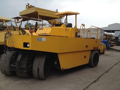 รถบด 7 ล้อยาง Sakai T2 รถเก่านอกจากญี่ปุ่น ยังไม่ผ่านการใช้งาน