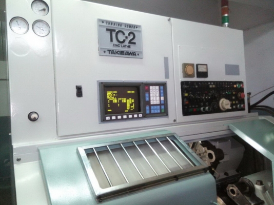 ขายเครื่อง CNC LATHE TAKISAWA (Japan) Fanuc OT หัวจับ 8 นิ้ว Turret 8 tools มียันศูนย์ เครื่องใช้งานดีปกติ พร้อมใช้งาน คุมค่างานละเอียดได้ครับ ขายเครื่อง CNC LATHE TAKISAWA (Japan) Fanuc OT หัวจับ 8 นิ้ว Turret 8 tools มียันศูนย์ เครื่องใช้งานดีปกติ พร้อมใช้งาน คุมค่างานละเอียดได้ครับ