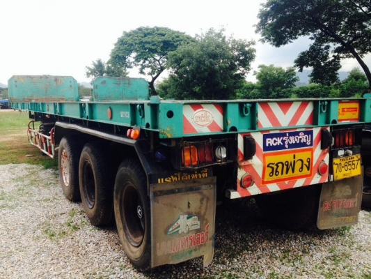 ขายหาง พื้นเรียบ 3เพลาแท้ RCK รุ่งเจริญ ปี53 สภาพ 90\% หางสวยพร้อมใช้งาน เจ้าของขายเอง