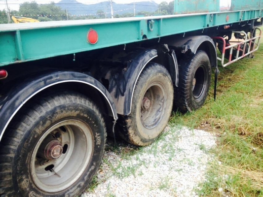 ขายหาง พื้นเรียบ 3เพลาแท้ RCK รุ่งเจริญ ปี54 สภาพ 90\% หางสวยพร้อมใช้งาน เจ้าของขายเอง