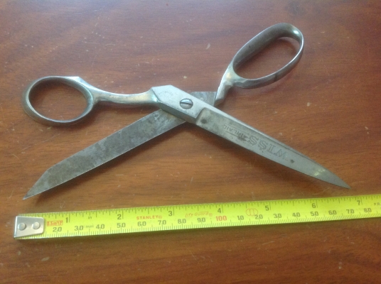 ขายกรรไกรตัดผ้า Vintage Wiss Inlaic U.S.A.ขนาด 10"