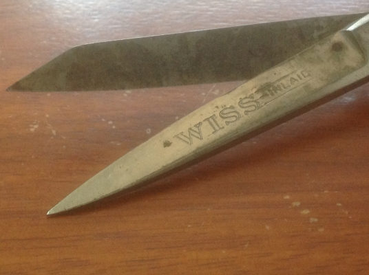 ขายกรรไกรตัดผ้า Vintage Wiss Inlaic U.S.A.ขนาด 10"