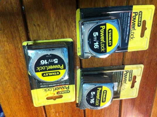 ตลับเมตรอย่างดี ของใหม่ Stanley 5 M/16 ((((ตัวละ90บาท)))) ตลับเมตรอย่างดี ของใหม่ Stanley 5 M/16 ((((ตัวละ90บาท))))