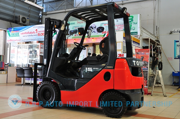 ขายรถโฟล์คลิฟท์มือสอง TOYOTA รุ่น 8FDL15 ราคา xxx,xxx บาท นำเข้าจากประเทศญี่ปุ่น 100\% ไม่เคยใช้งานในไทย