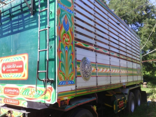 ขาย ISUZU DECA 360 พ่วงแม่ลูก กระบะเนียมคอกเกษตรดั๊ม รถปี 53 มี 2 พ่วง