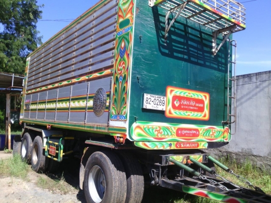 ขาย ISUZU DECA 360 พ่วงแม่ลูก กระบะเนียมคอกเกษตรดั๊ม รถปี 53 มี 2 พ่วง