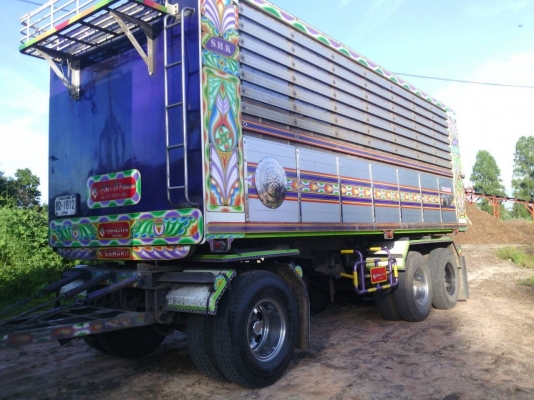 ขาย ISUZU DECA 360 พ่วงแม่ลูก กระบะเนียมคอกเกษตรดั๊ม รถปี 53 มี 2 พ่วง