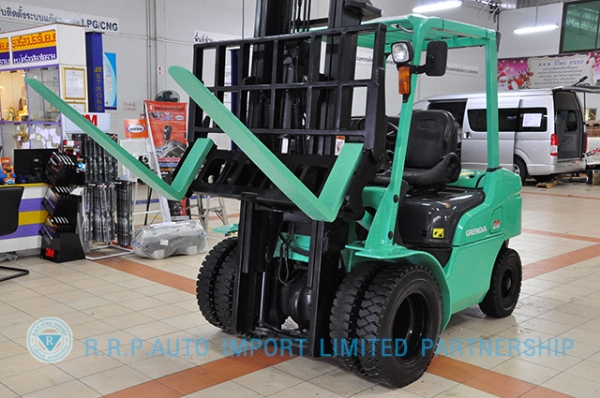 ขายรถโฟล์คลิฟท์มือสอง MITSUBISHI  รุ่น KFD25T  ราคา 425,000 บาท นำเข้าจากประเทศญี่ปุ่น 100\% ไม่เคยใช้งานในประเทศไทย