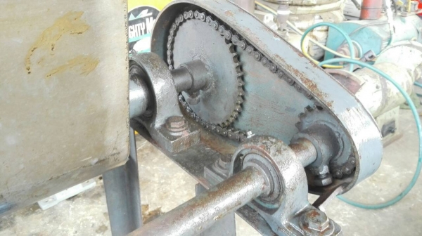 ====== Sold Out!! ====== เครื่อง บด นวด ตีผสม ถังสแตนเลสหนา มอเตอร์ 1 HP. ไฟบ้าน 220V. สภาพสวย!! 089-2499-123(Line)