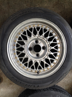ขายล้อแม็ค พร้อมยาง ขอบ 15 สี่รู 100