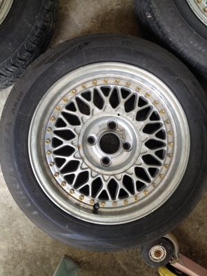 ขายล้อแม็ค พร้อมยาง ขอบ 15 สี่รู 100