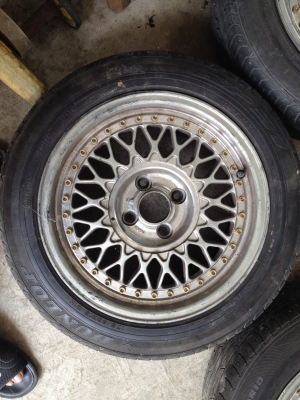 ขายล้อแม็ค พร้อมยาง ขอบ 15 สี่รู 100