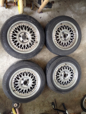 ขายล้อแม็ค พร้อมยาง ขอบ 15 สี่รู 100