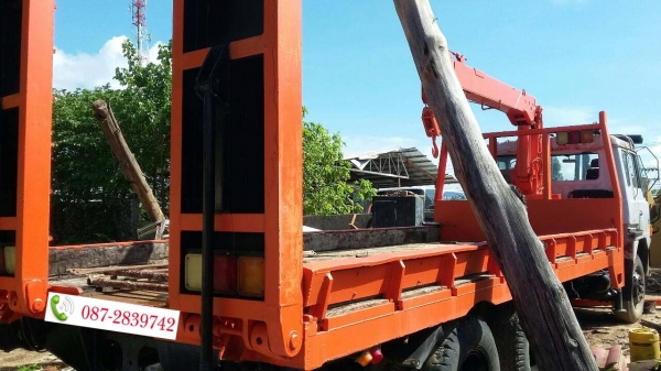 ขายตามสภาพ รถประกอบ 10 ล้อ 2 เพลา เทนเลอร์ติดเครน HINO