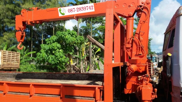 ขายตามสภาพ รถประกอบ 10 ล้อ 2 เพลา เทนเลอร์ติดเครน HINO