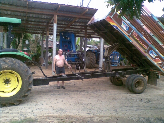 พี่แต๋นพ่วงรถไถ ราคาถูกๆพร้อมใช้ขนข้าว ขนมัน ขนอ้อย สบาย มาดูได้ครับ