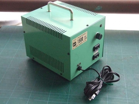 หม้อแปลงไฟจาก 240v ==> 100v ขนาด 1,500w ของ NISSYO (Japan) รุ่น NDF-1500EX