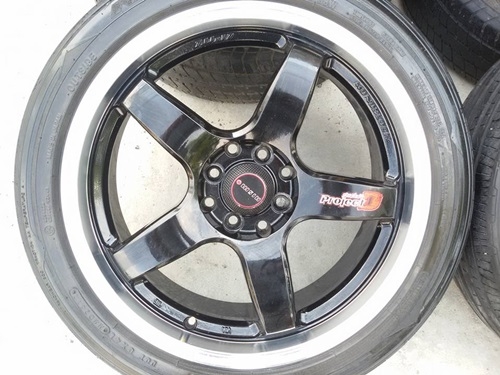 ขายล้อProject D ขอบ17หน้า7 4/100-114 พร้อมยาง 4 ล้อ ขายล้อProject D ขอบ17หน้า7 4/100-114 พร้อมยาง 4 ล้อ