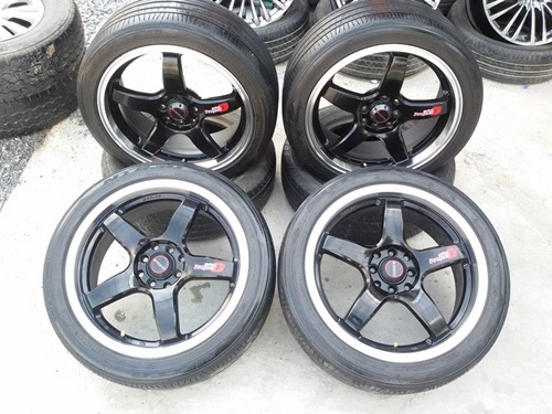 ขายล้อProject D ขอบ17หน้า7 4/100-114 พร้อมยาง 4 ล้อ