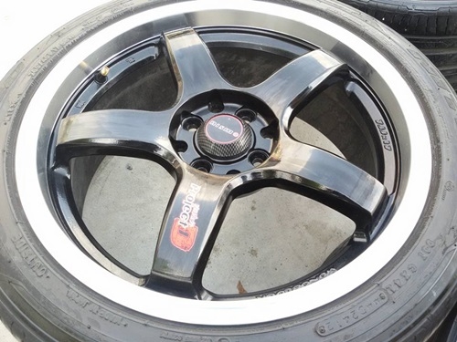 ขายล้อProject D ขอบ17หน้า7 4/100-114 พร้อมยาง 4 ล้อ ขายล้อProject D ขอบ17หน้า7 4/100-114 พร้อมยาง 4 ล้อ