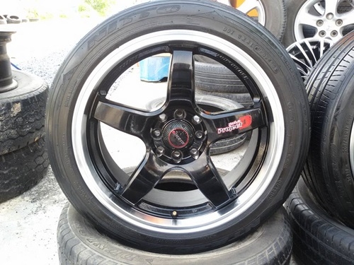 ขายล้อProject D ขอบ17หน้า7 4/100-114 พร้อมยาง 4 ล้อ ขายล้อProject D ขอบ17หน้า7 4/100-114 พร้อมยาง 4 ล้อ