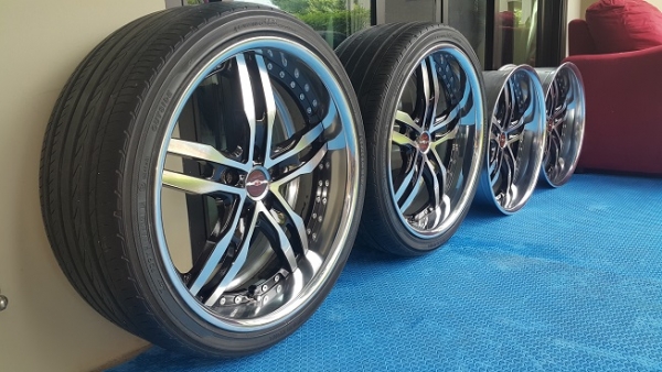 ล้อแม็ก19นิ้ว AME ENKEI SHALLEN xf55 5รู100 F8.5 R9.0 ออฟลึก