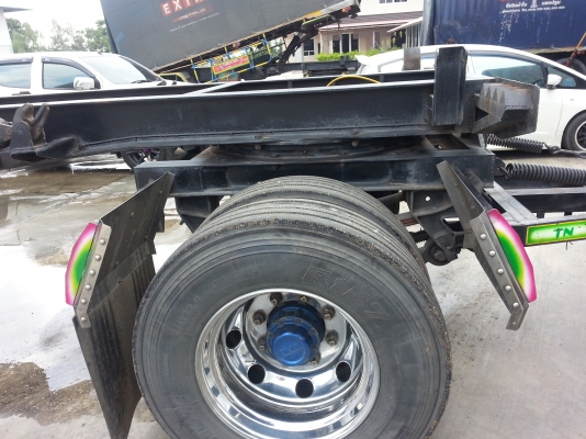 ขายลูกพ่วง3เพลาแท้ อู่ธนิกลการ ยาว7เมตร กระบะปรีเนียม