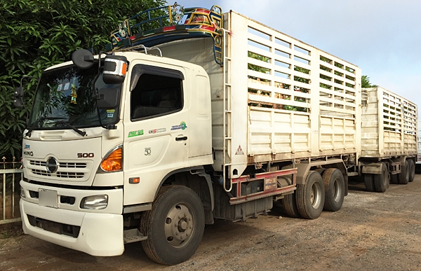 ขายรถพ่วง 22ล้อ HINO ซีรีส์500 344 ปี56 HiSpeed แม่ดัมพ์เสรีชัย ลูกไม่ดัมพ์เสรีชัย ลูกพ่วง3เพลายาว 7เมตร สภาพสวย