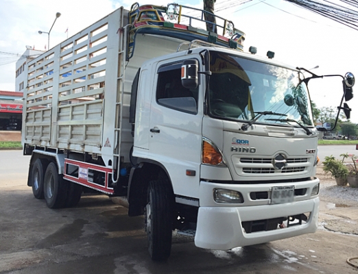 ขายรถพ่วง 22ล้อ HINO ซีรีส์500 344 ปี56 HiSpeed แม่ดัมพ์เสรีชัย ลูกไม่ดัมพ์เสรีชัย ลูกพ่วง3เพลายาว 7เมตร สภาพสวย