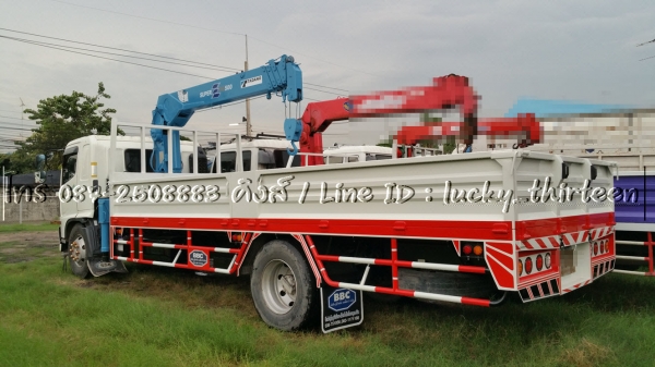Hino mega500 ปี55 ติดเครน tadano 5 ตัน 5ปลอก