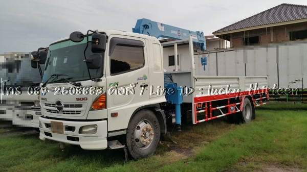 Hino mega500 ปี55 ติดเครน tadano 5 ตัน 5ปลอก