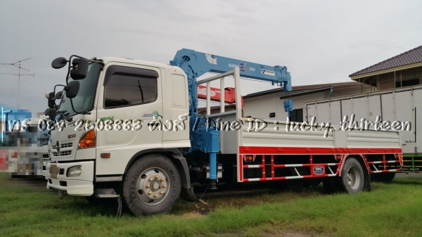 Hino mega500 ปี55 ติดเครน tadano 5 ตัน 5ปลอก