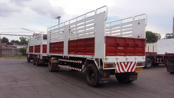 ขายรถบรรทุกพ่วงคอกและพ่วงพื้นเรียบ 18 ล้อ ยี่ห้อ MISHUBISHI FUSO ขายรถบรรทุกพ่วงคอกและพ่วงพื้นเรียบ 18 ล้อ ยี่ห้อ MISHUBISHI FUSO
