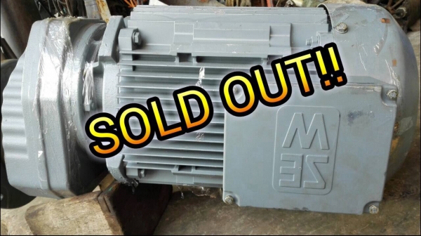******** Sold Out!! ******** มอเตอร์เกียร์หน้าแปลน SEW Eurodrive 10 HP. 380V. อัตราทด 1:11 ใหม่เก่าเก็บ!! 089-2499-123 นครปฐม