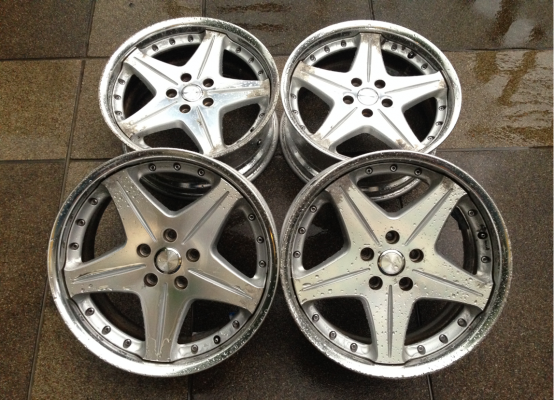ล้อแท้ VIP ขอบ18 ยี่ห้อ W-WORK EUROLINE SL หน้า 8 หลัง 8 off+40 ขนาด 5 รู 114.3 ล้อไม่มีซ่อม ขอบหนาๆ