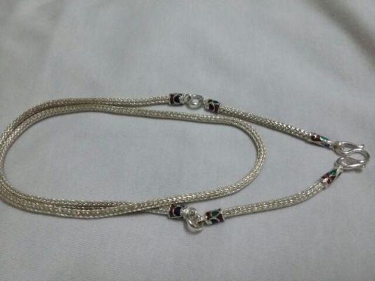 สร้อยคอเงินแท้ลายกระดูกงู