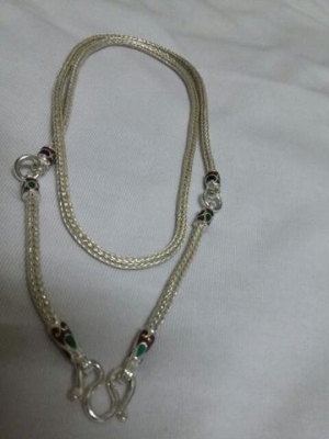 สร้อยคอเงินแท้ลายกระดูกงู