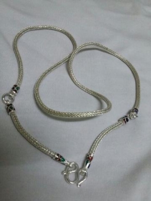 สร้อยคอเงินแท้ลายกระดูกงู