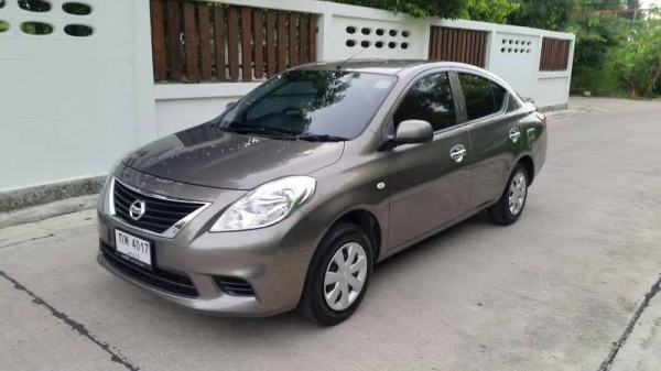 NISSAN ALMERA 1.2E ปี2013 เครื่องยนต์ 1200 CC สีน้ำตาล เกียร์ออโต้