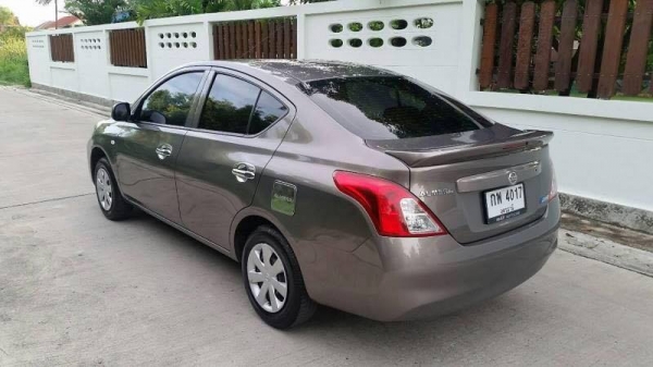NISSAN ALMERA 1.2E ปี2013 เครื่องยนต์ 1200 CC สีน้ำตาล เกียร์ออโต้