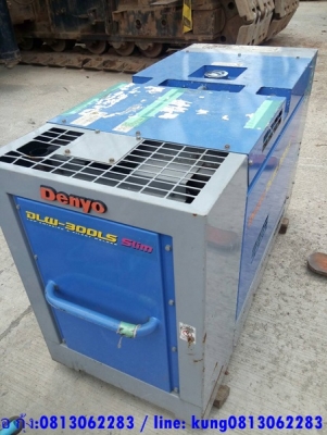เครื่องเชื่อมและปั่นไฟ DLW-300LS 280A. 2-6mm. นำเข้าจากญี่ปุ่น ยังไม่เคยใช้ในไทย โทร.กุ้ง:0813062283