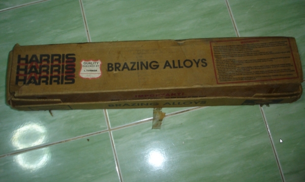 ขายลวดเงินเชื่อม 5\% HARRIS แบบแบน (Silver Brazing Alloys)1.3x3.2